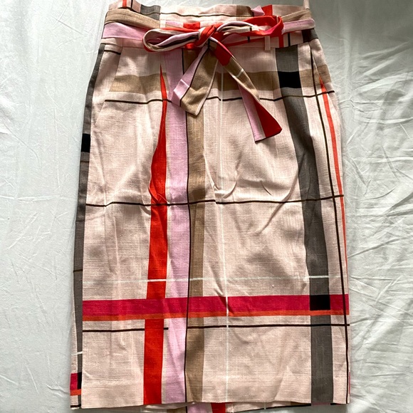 Ann Taylor Dresses & Skirts - Ann Taylor Plaid Tie-Waist Pencil Skirt